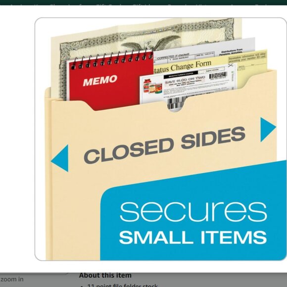 NEW - 45 PACK RED GLOBE-WEIS /PENDAFLEX - 2- INCH Expansion File Jackets/ Letter - Picture 7 of 8